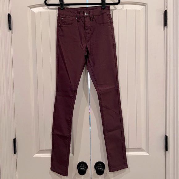 YMI Hyper-Stretch Jeggings • Burgundy - Picture 1 of 2